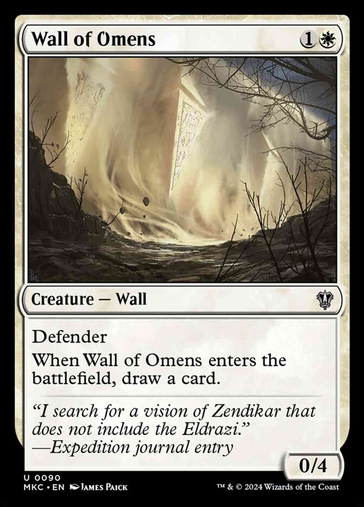 Wall of Omens magic card front