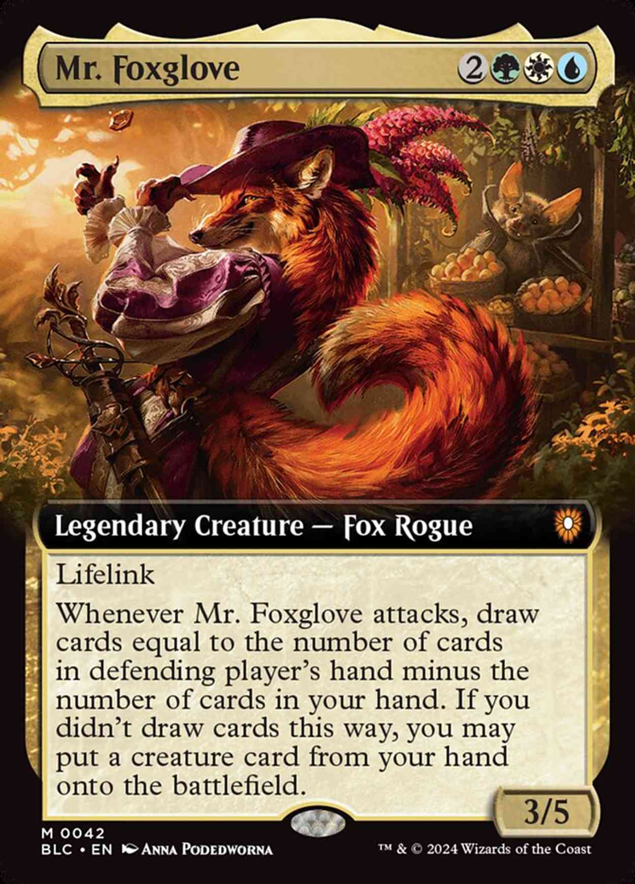 Mr. Foxglove magic card front