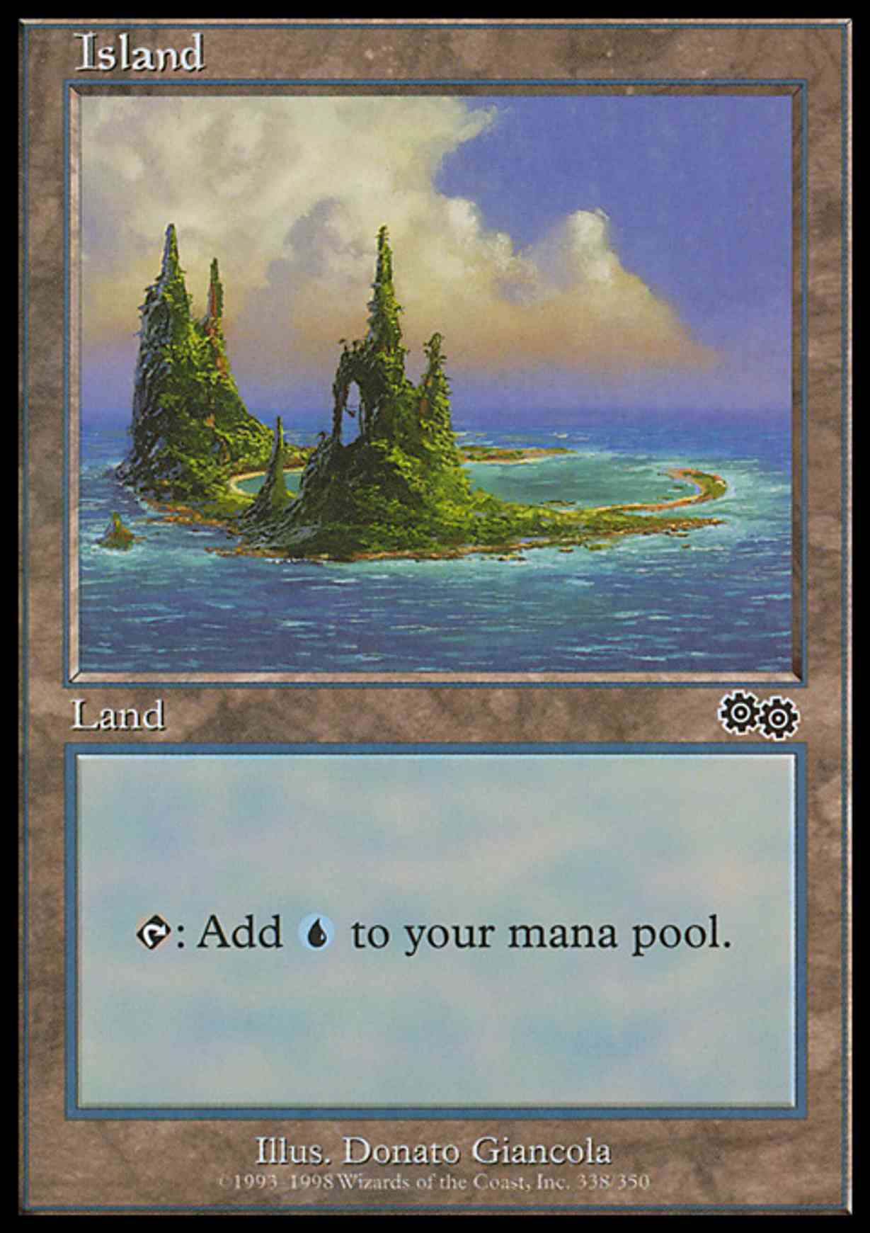 Island (338) magic card front