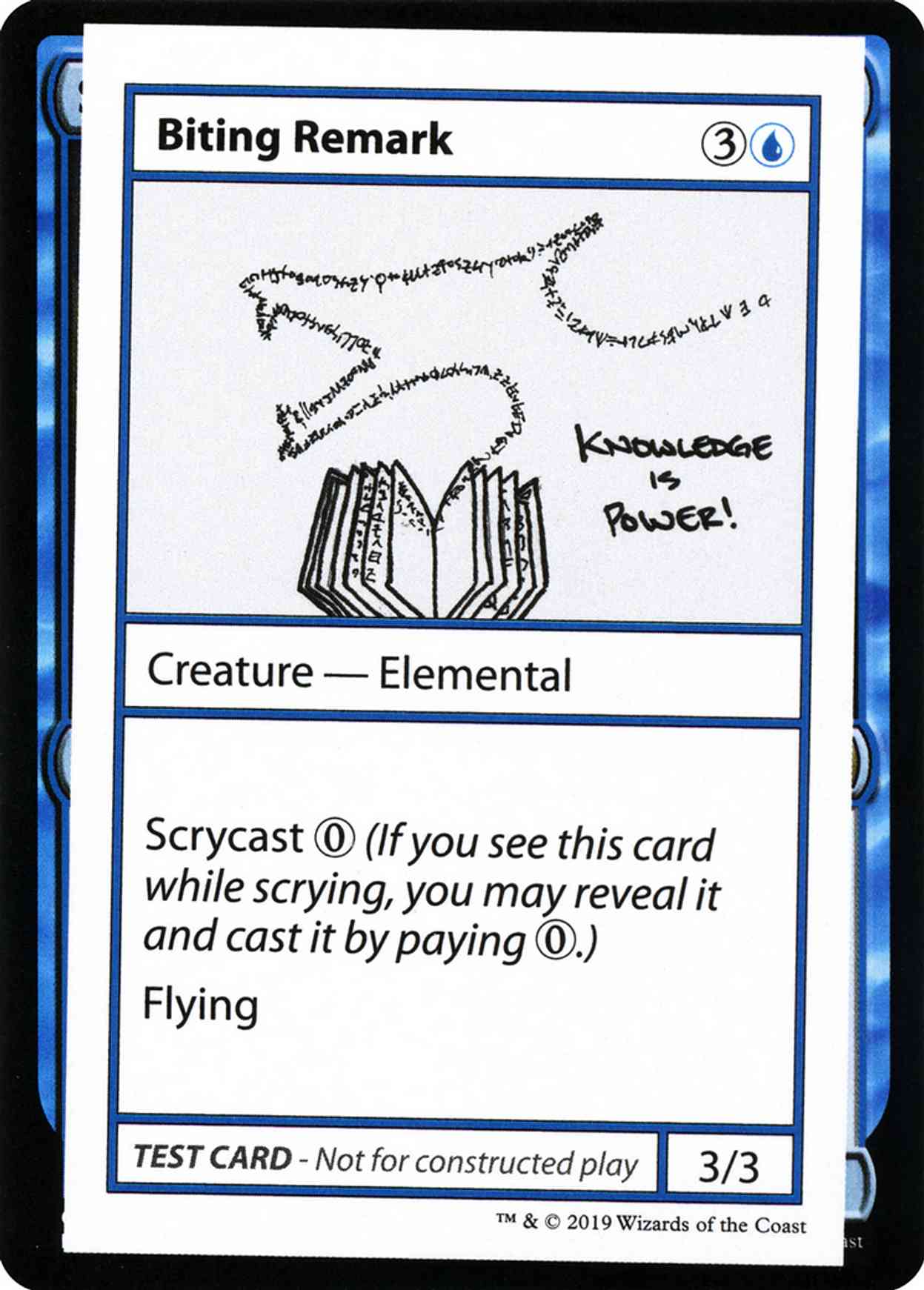 Biting Remark (No PW Symbol) magic card front
