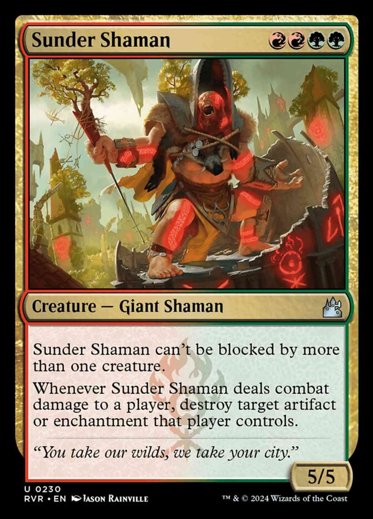Sunder Shaman magic card front