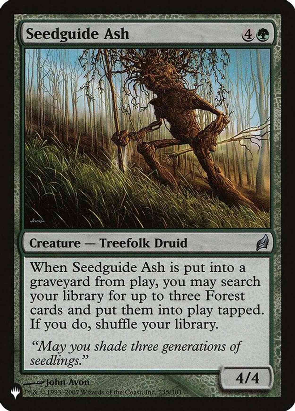 Seedguide Ash magic card front