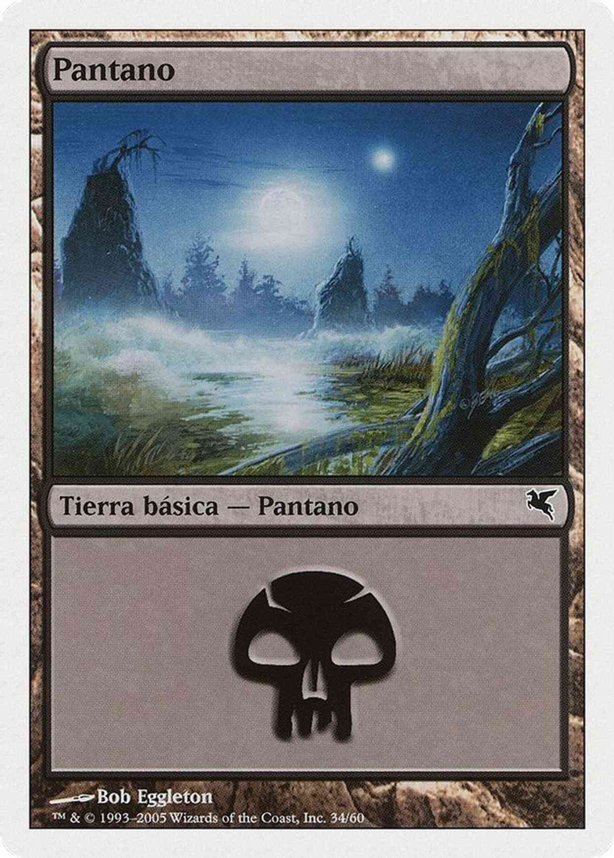 Swamp (Spanish) - "Pantano" (A34) magic card front