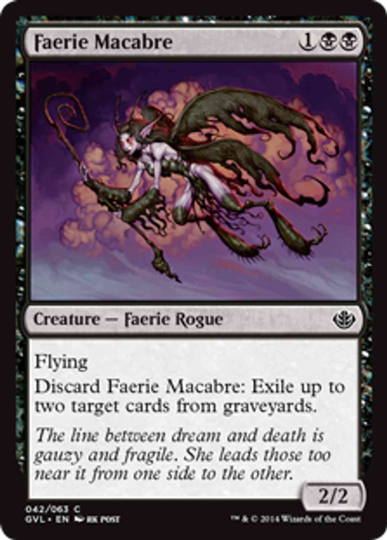 Faerie Macabre magic card front