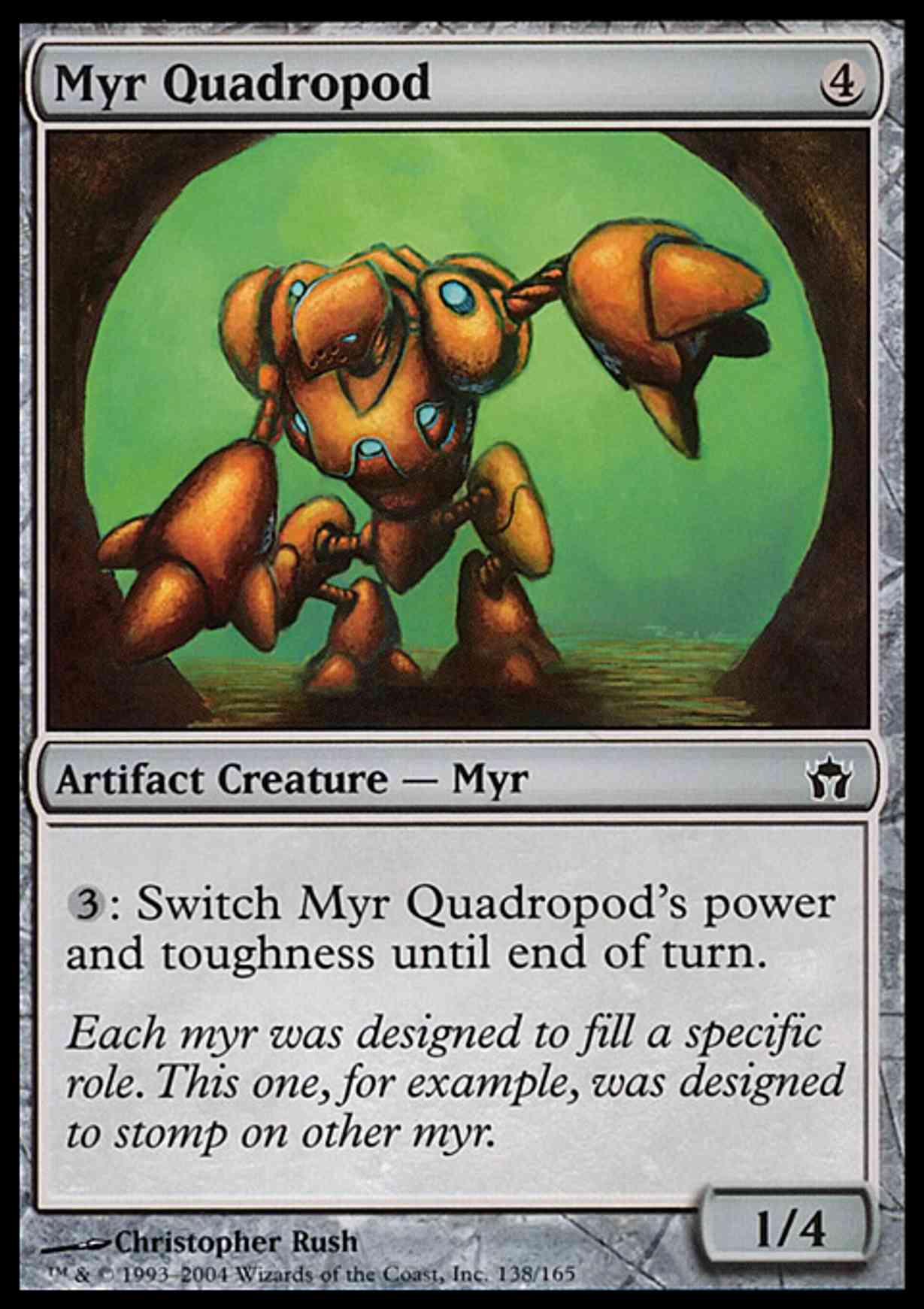 Myr Quadropod magic card front