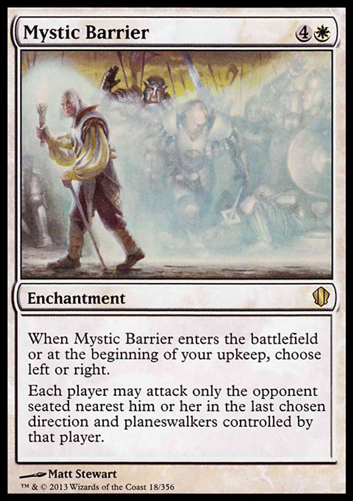 Mystic Barrier magic card front