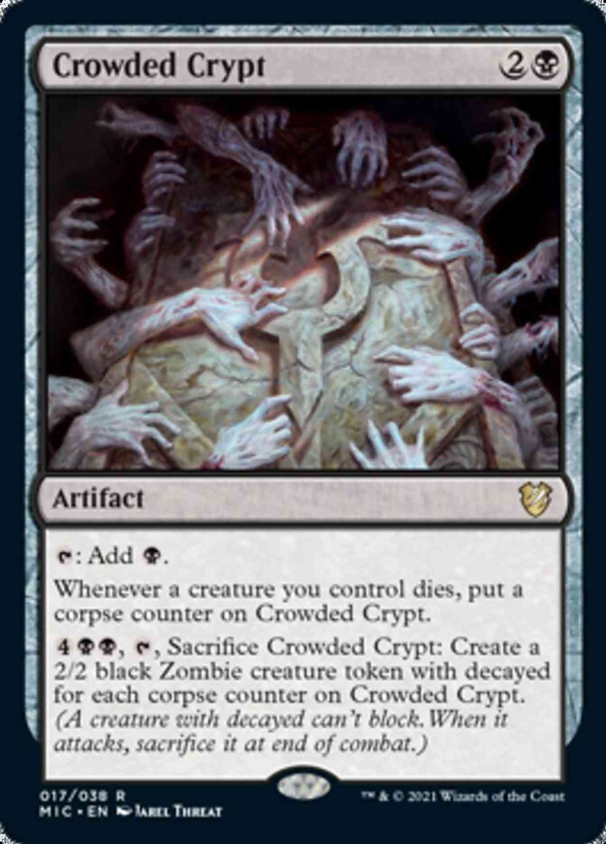 Crowded Crypt magic card front