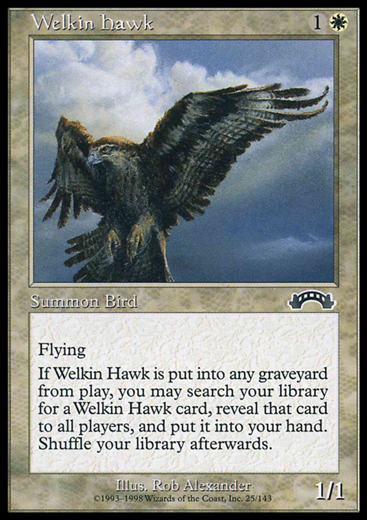 Welkin Hawk magic card front