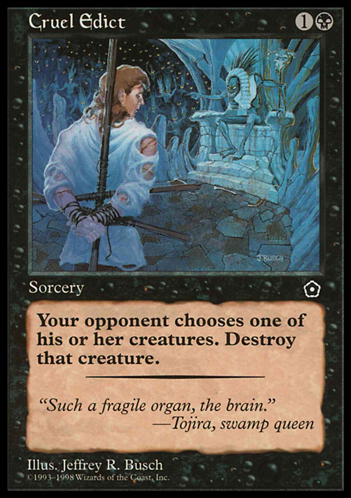 Cruel Edict magic card front