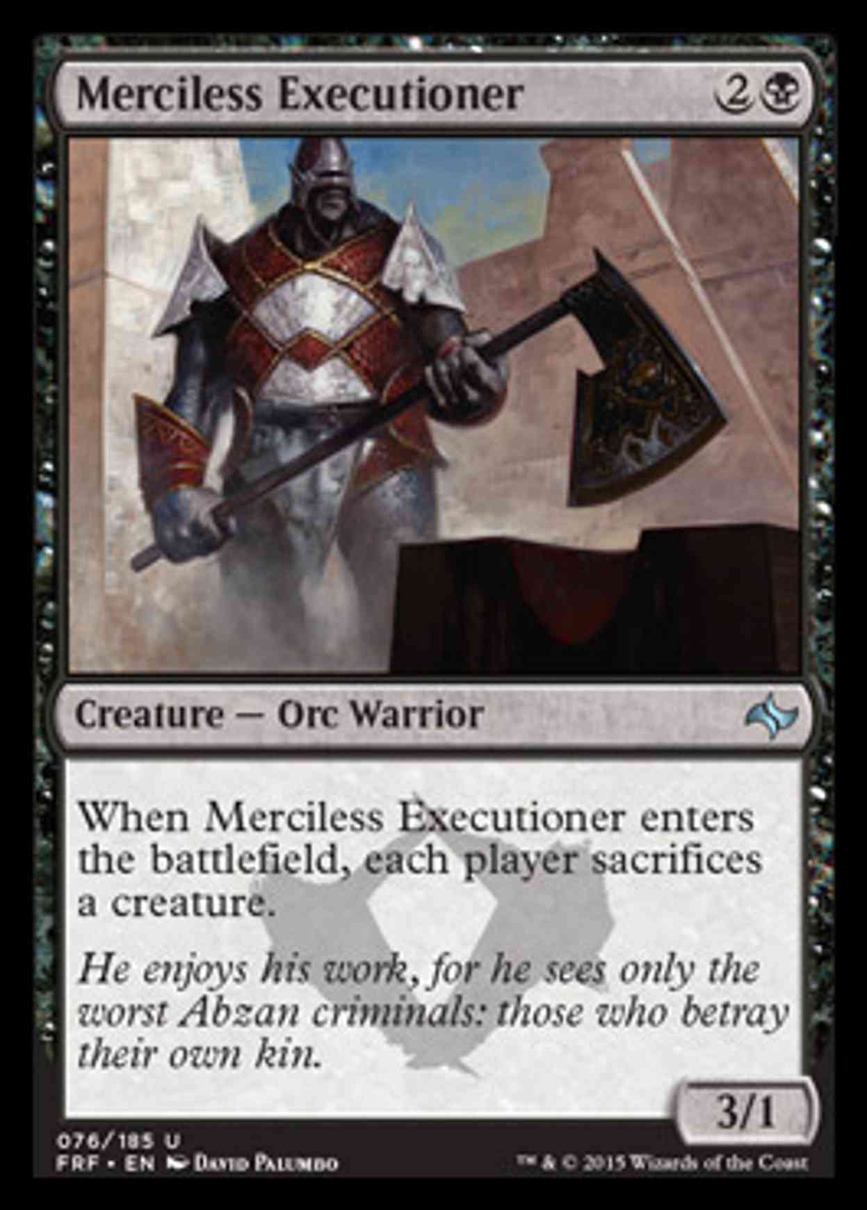 Merciless Executioner magic card front