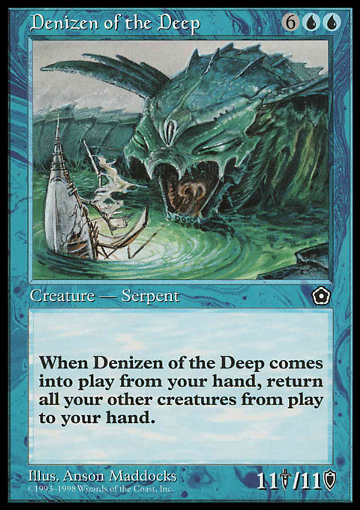 Denizen of the Deep magic card front