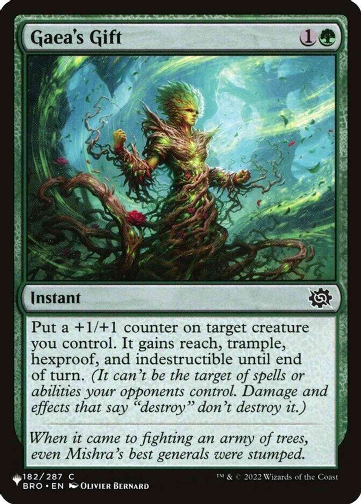 Gaea's Gift magic card front