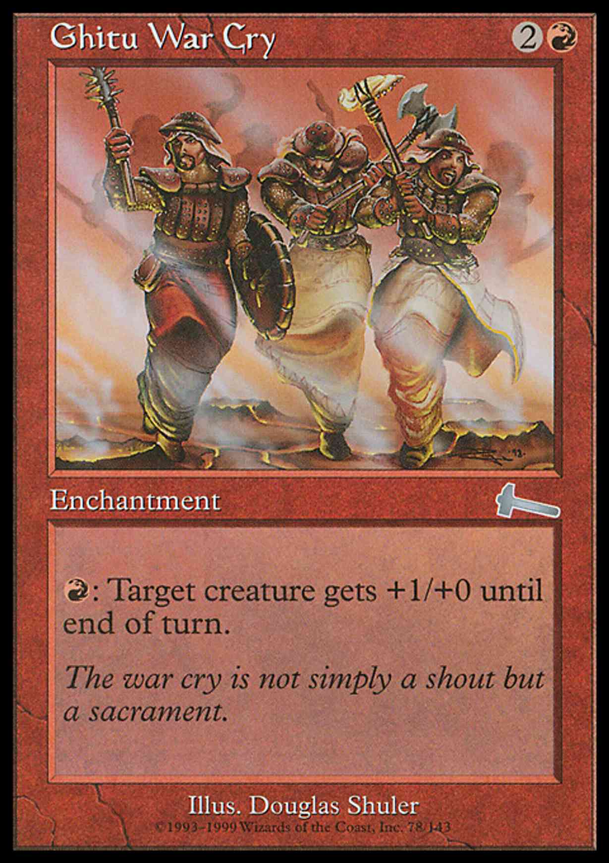 Ghitu War Cry magic card front
