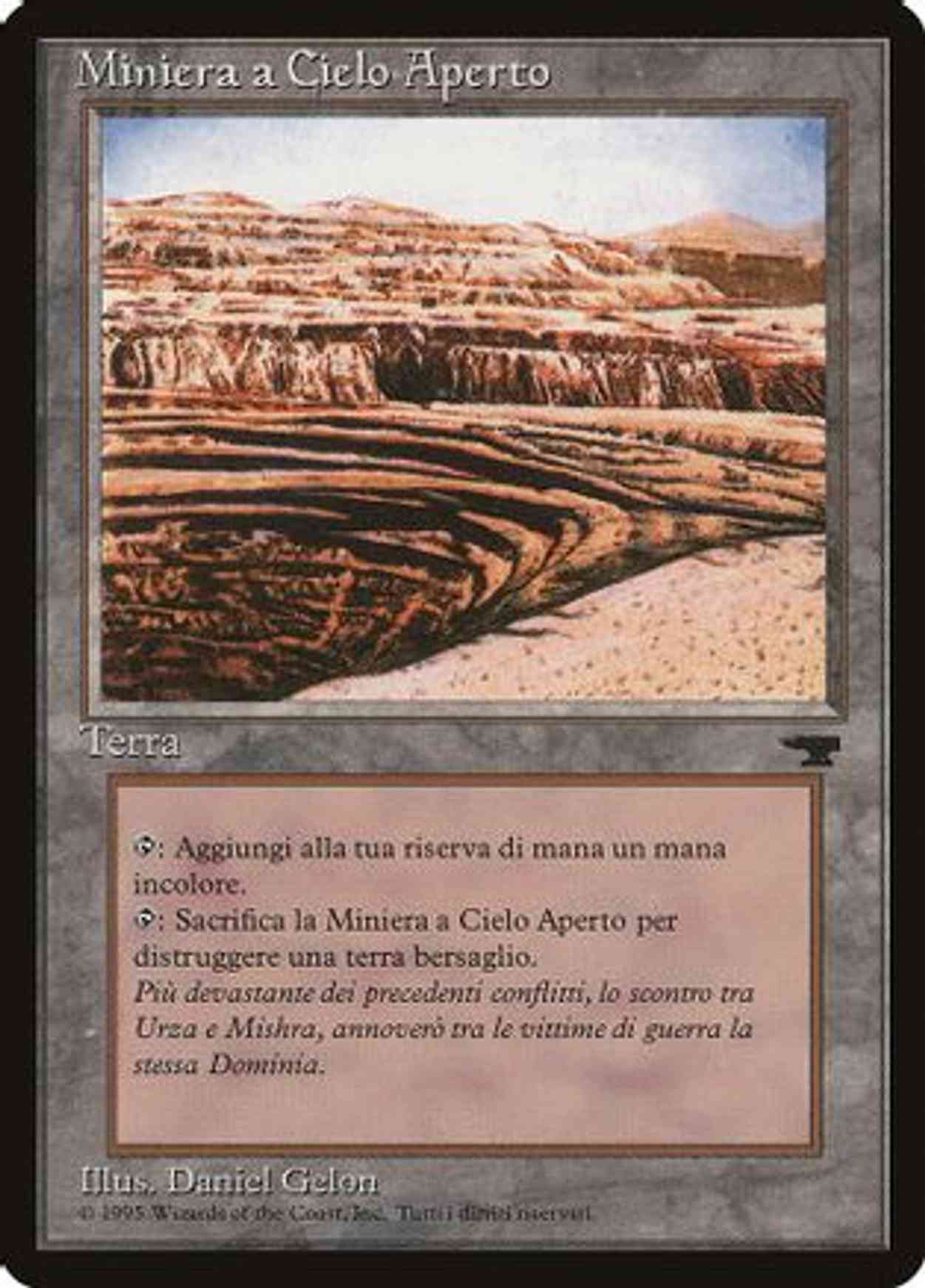 Strip Mine (Italian) - "Miniera a Cielo Aperto" magic card front