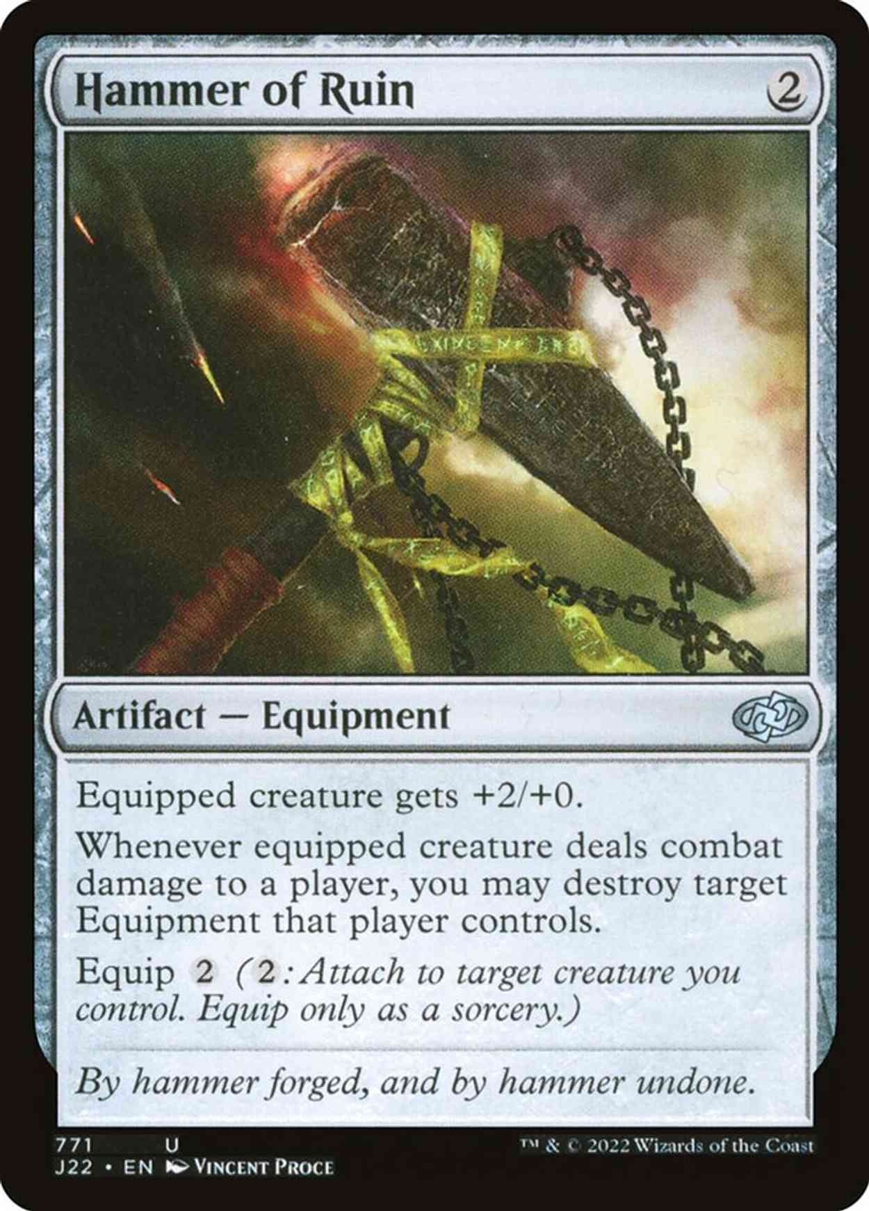 Hammer of Ruin magic card front