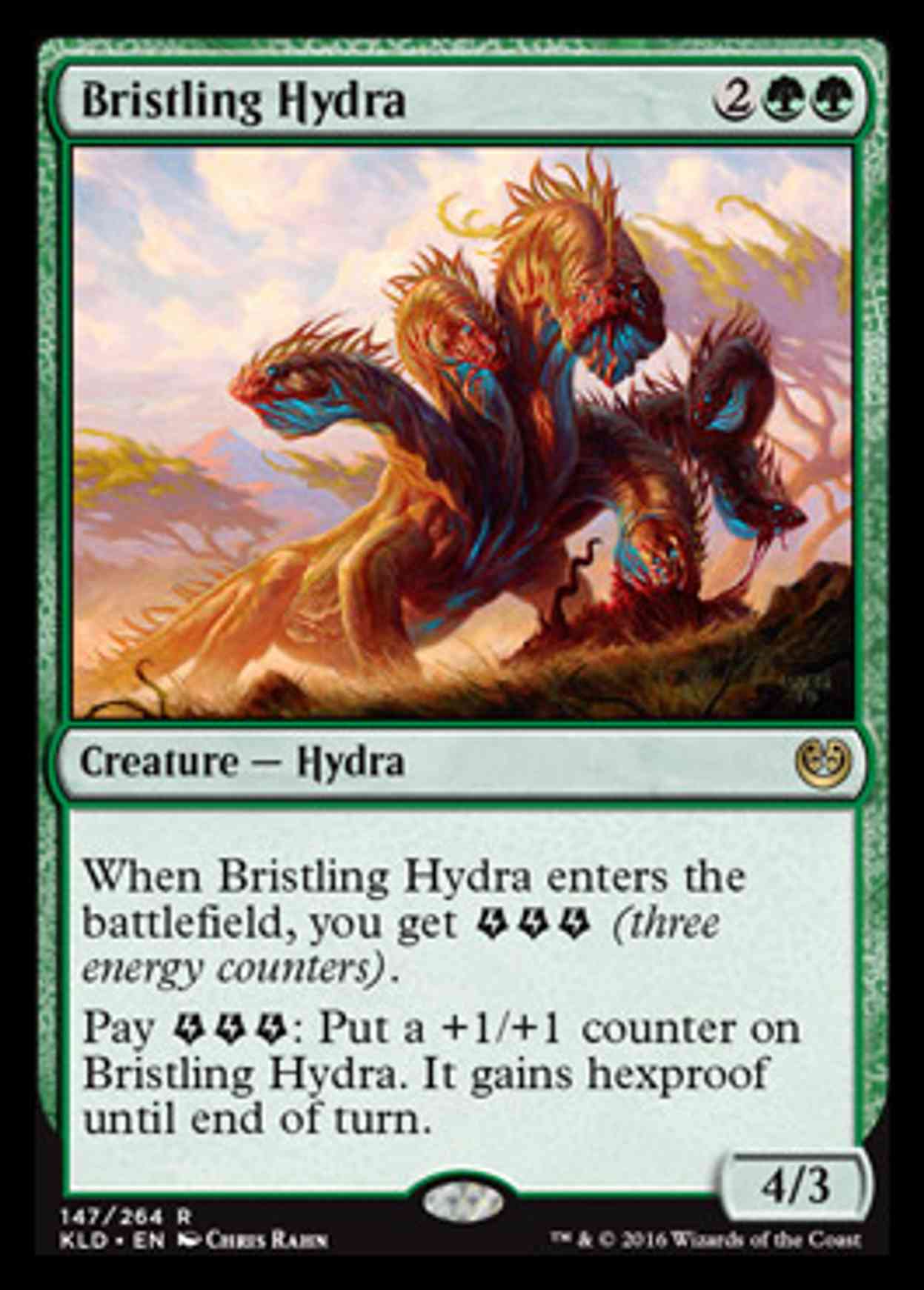 Bristling Hydra magic card front