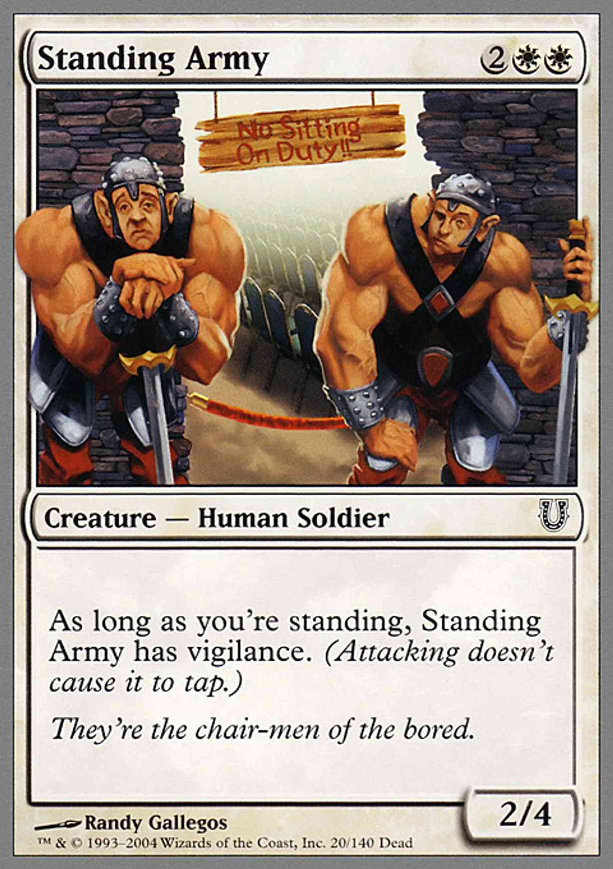 Standing Army magic card front
