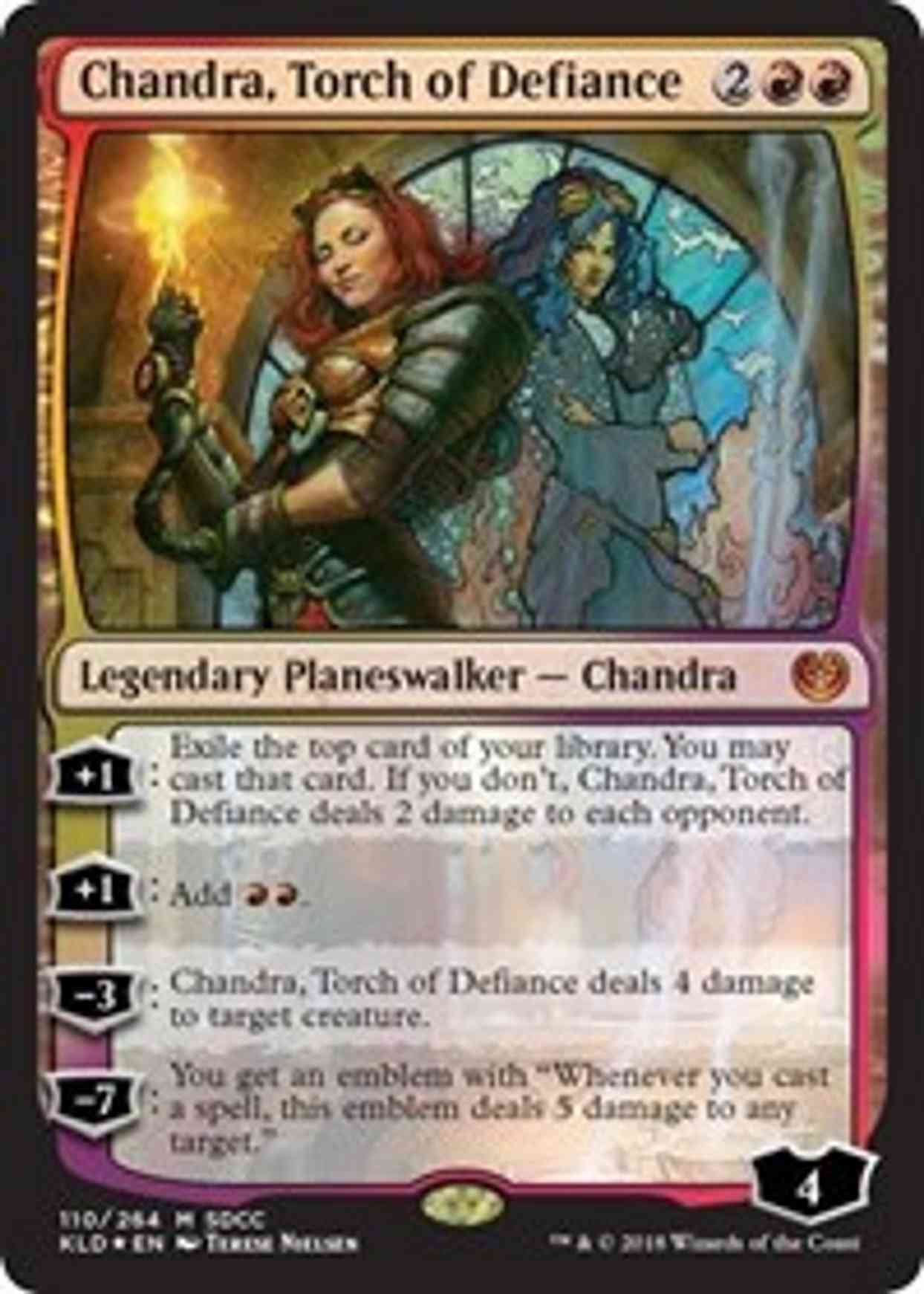 Chandra, Torch of Defiance (SDCC 2018 Exclusive) magic card front