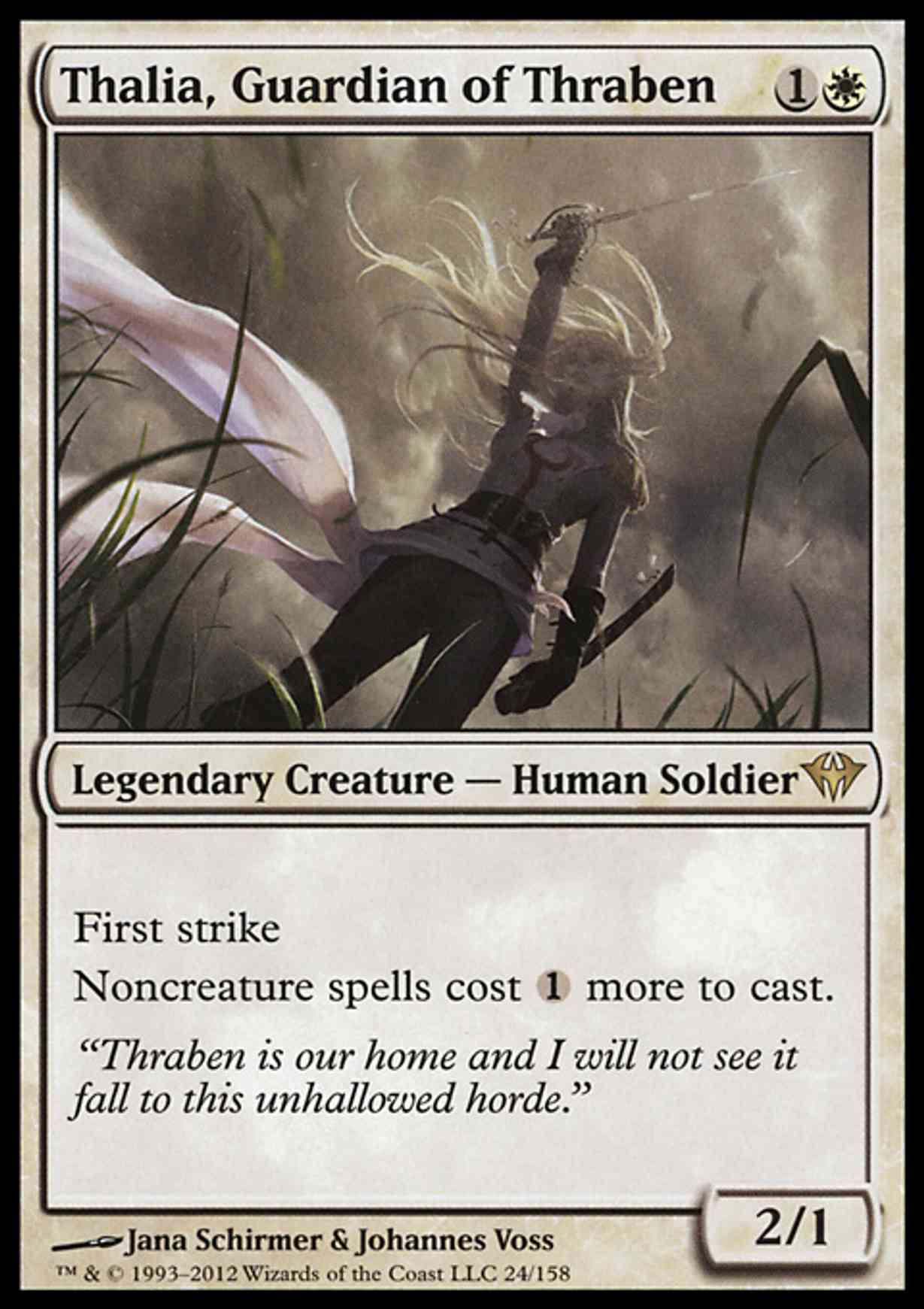 Thalia, Guardian of Thraben magic card front