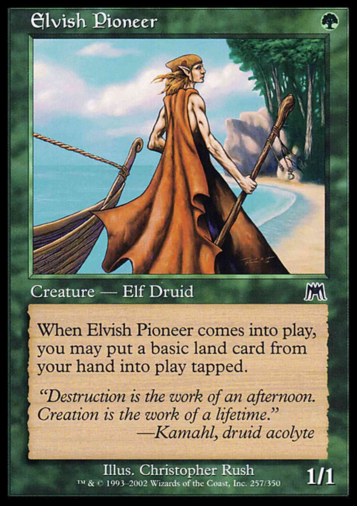Elvish Pioneer magic card front
