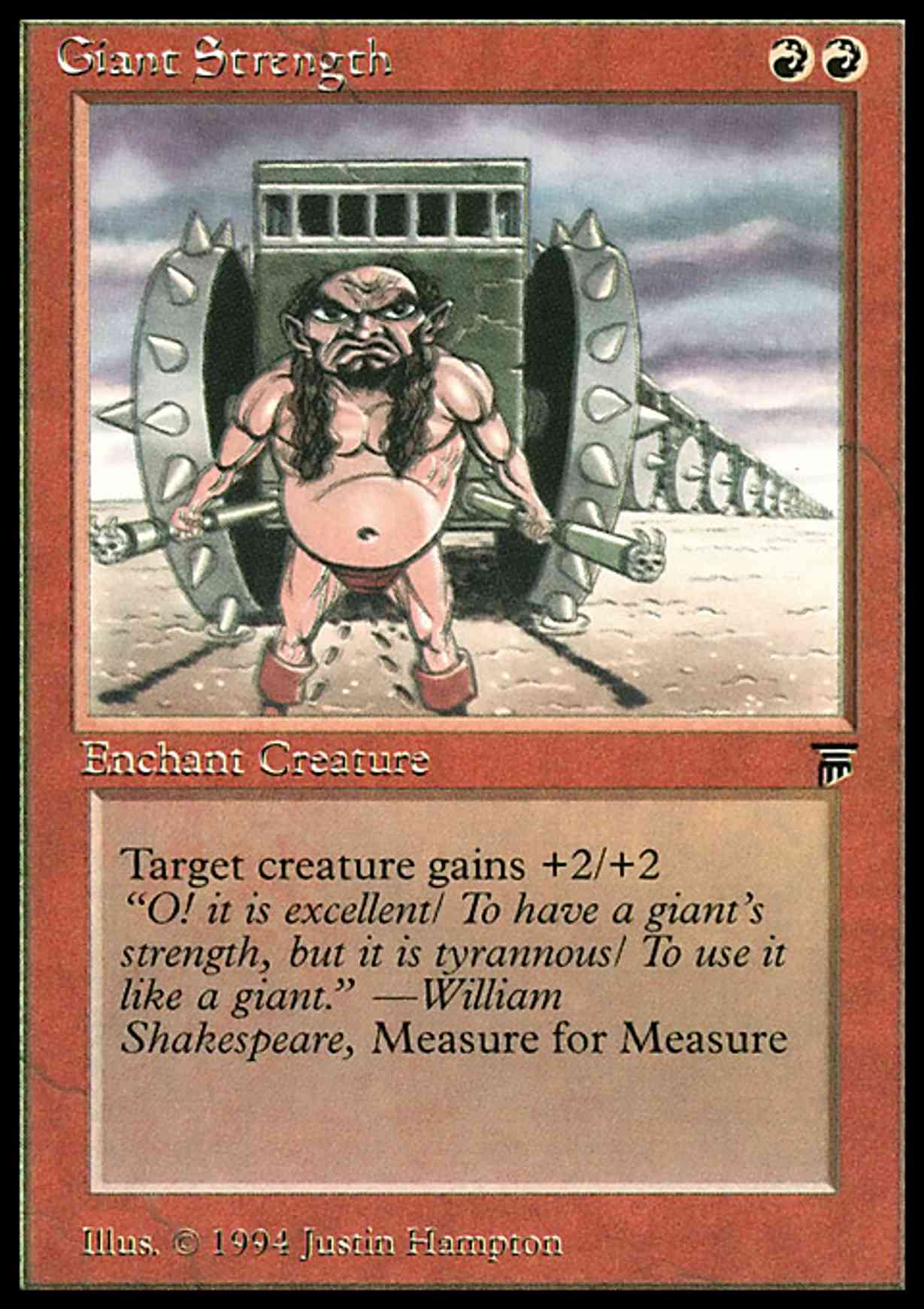Giant Strength magic card front