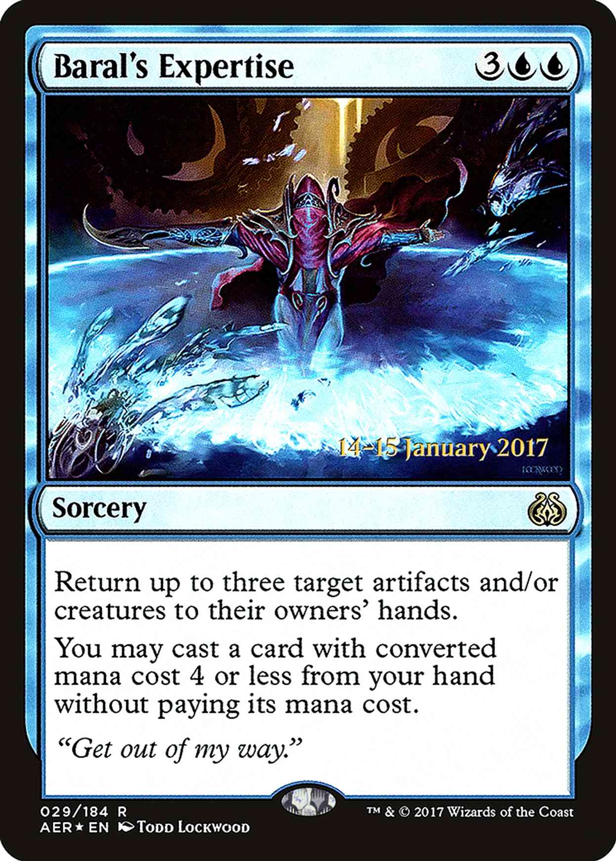 Baral's Expertise magic card front