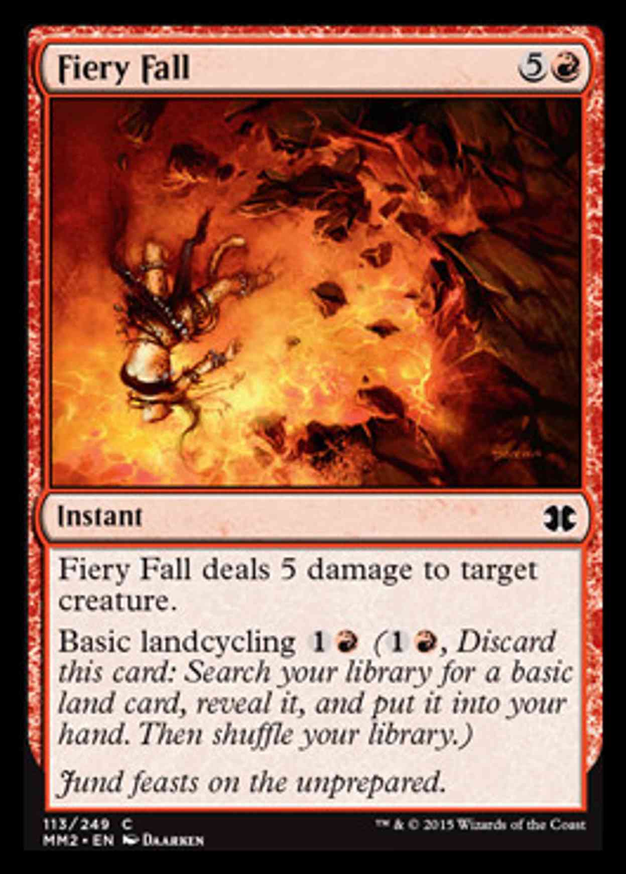 Fiery Fall magic card front