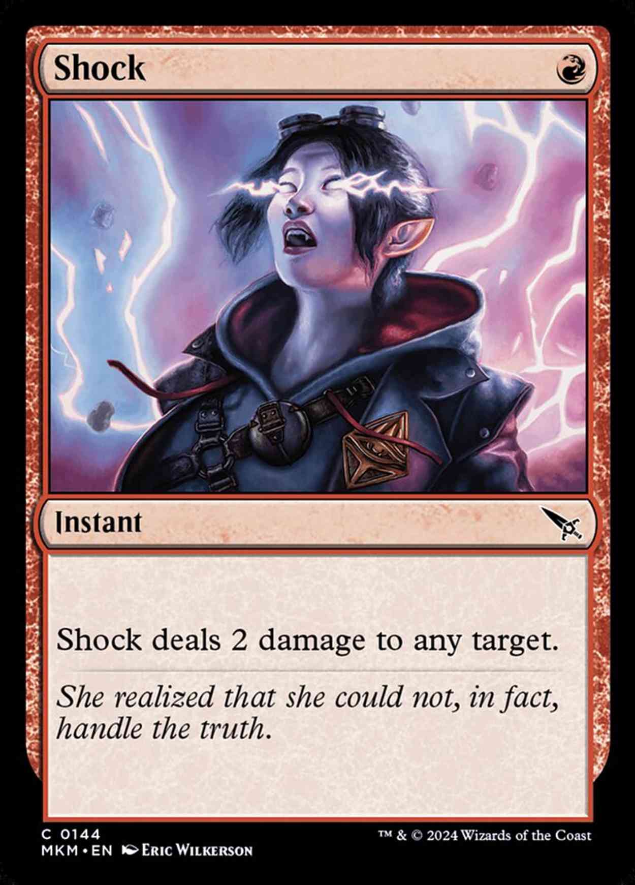 Shock magic card front