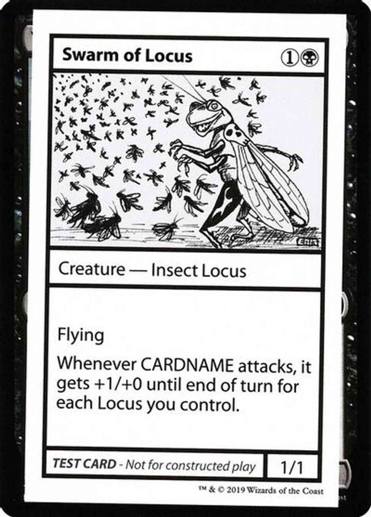Swarm of Locus (No PW Symbol) magic card front
