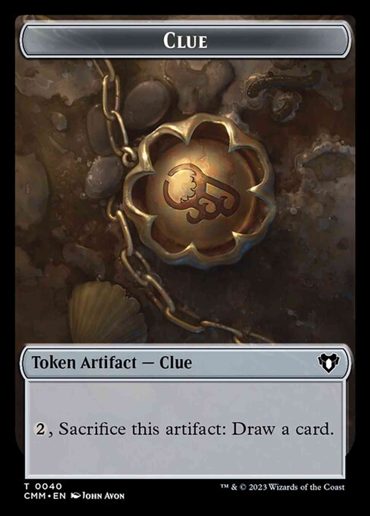 Clue // Myr Double-Sided Token magic card front