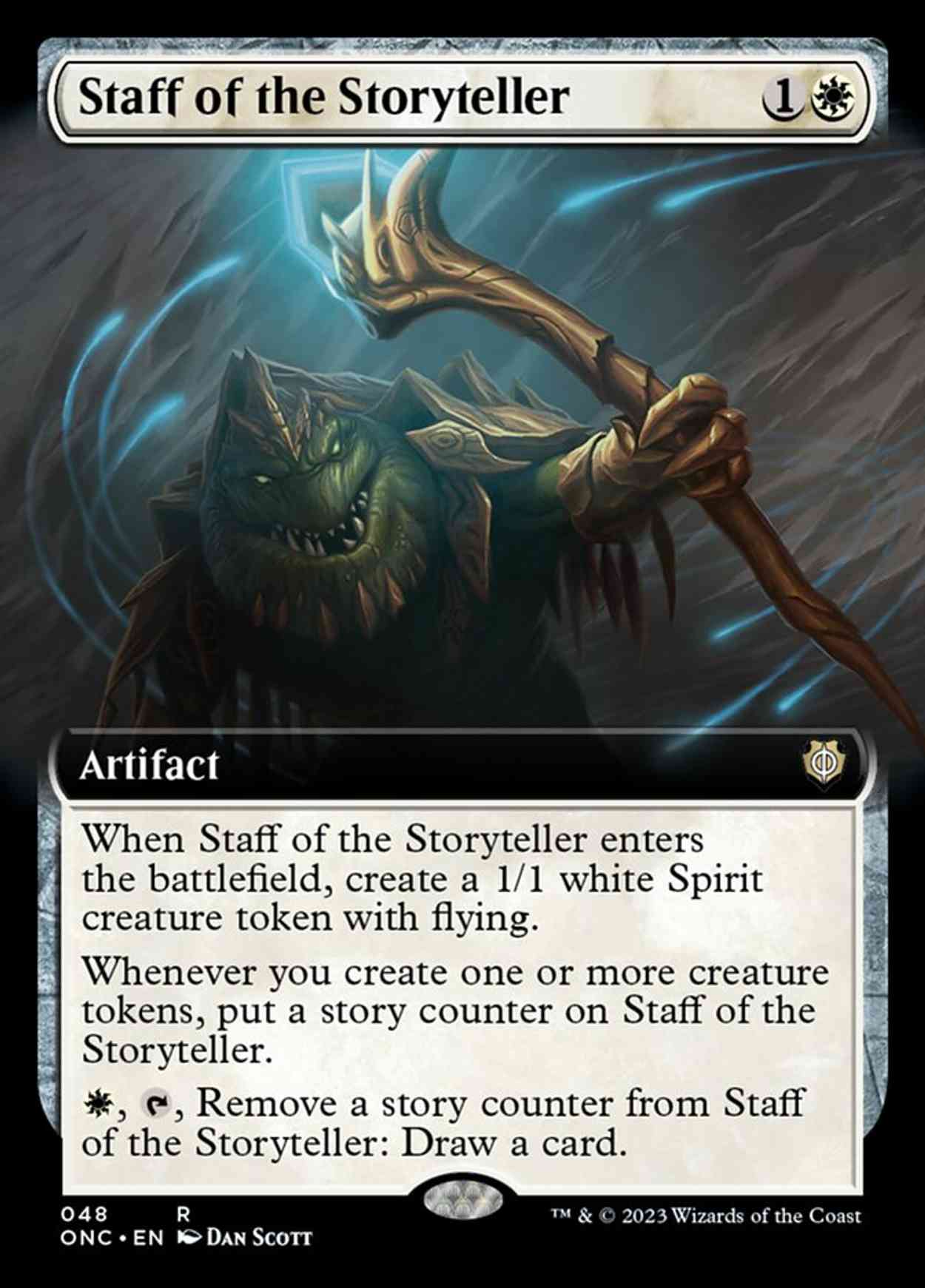 Staff of the Storyteller (Extended Art) magic card front
