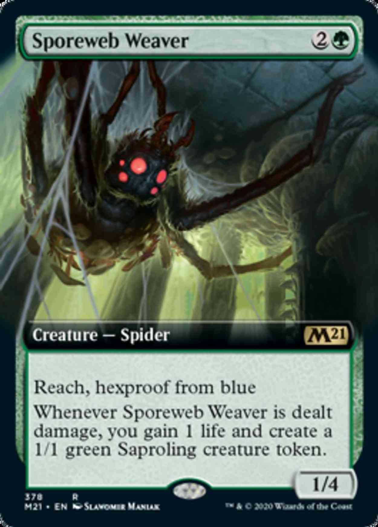 Sporeweb Weaver (Extended Art) magic card front