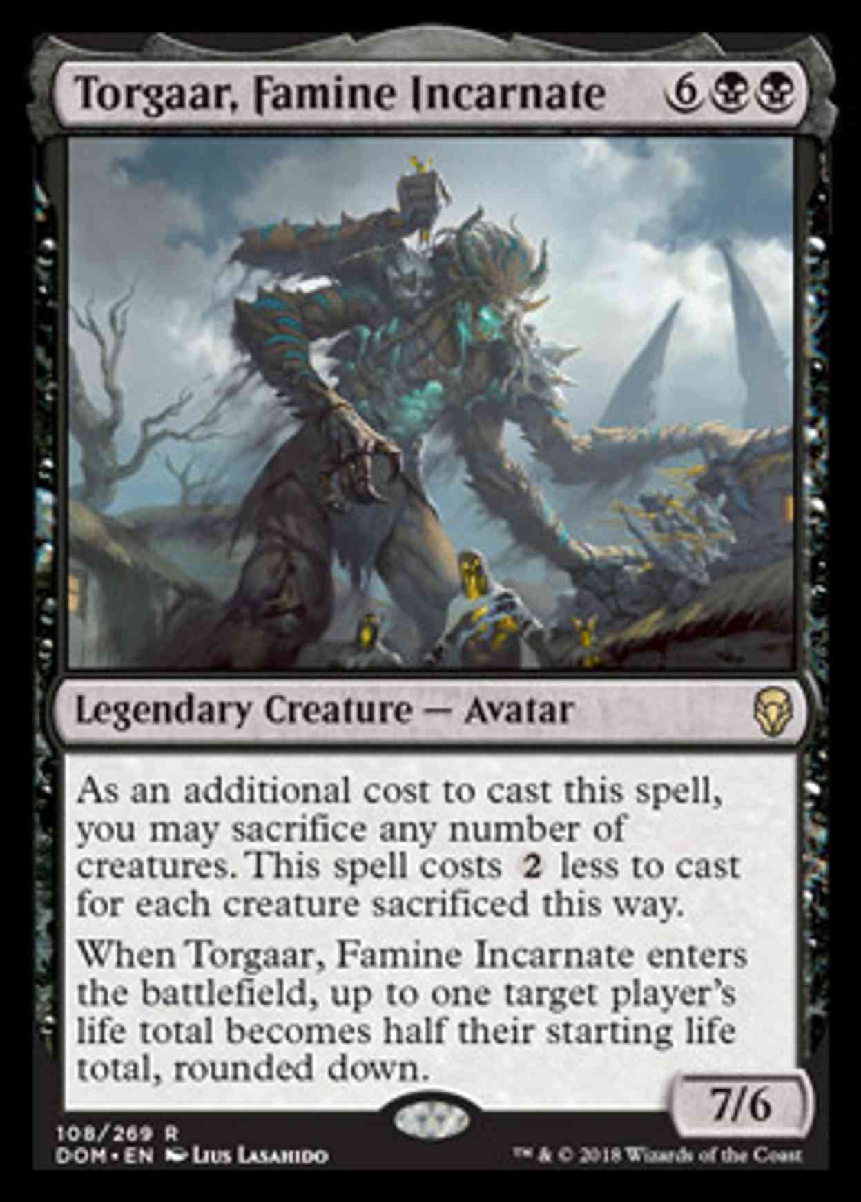 Torgaar, Famine Incarnate magic card front
