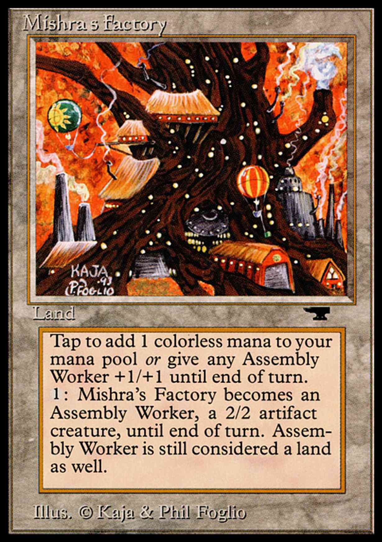 Mishra's Factory (Fall) magic card front