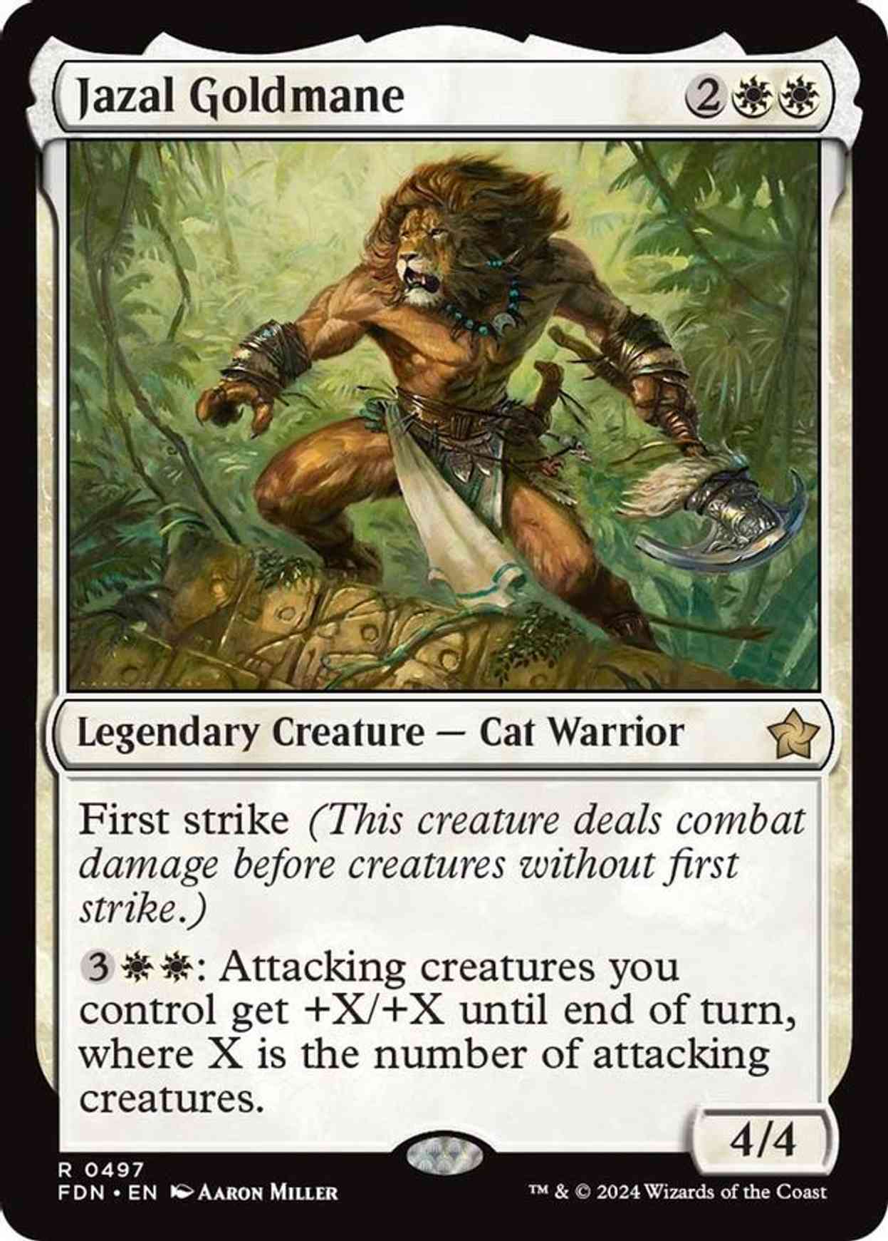 Jazal Goldmane magic card front