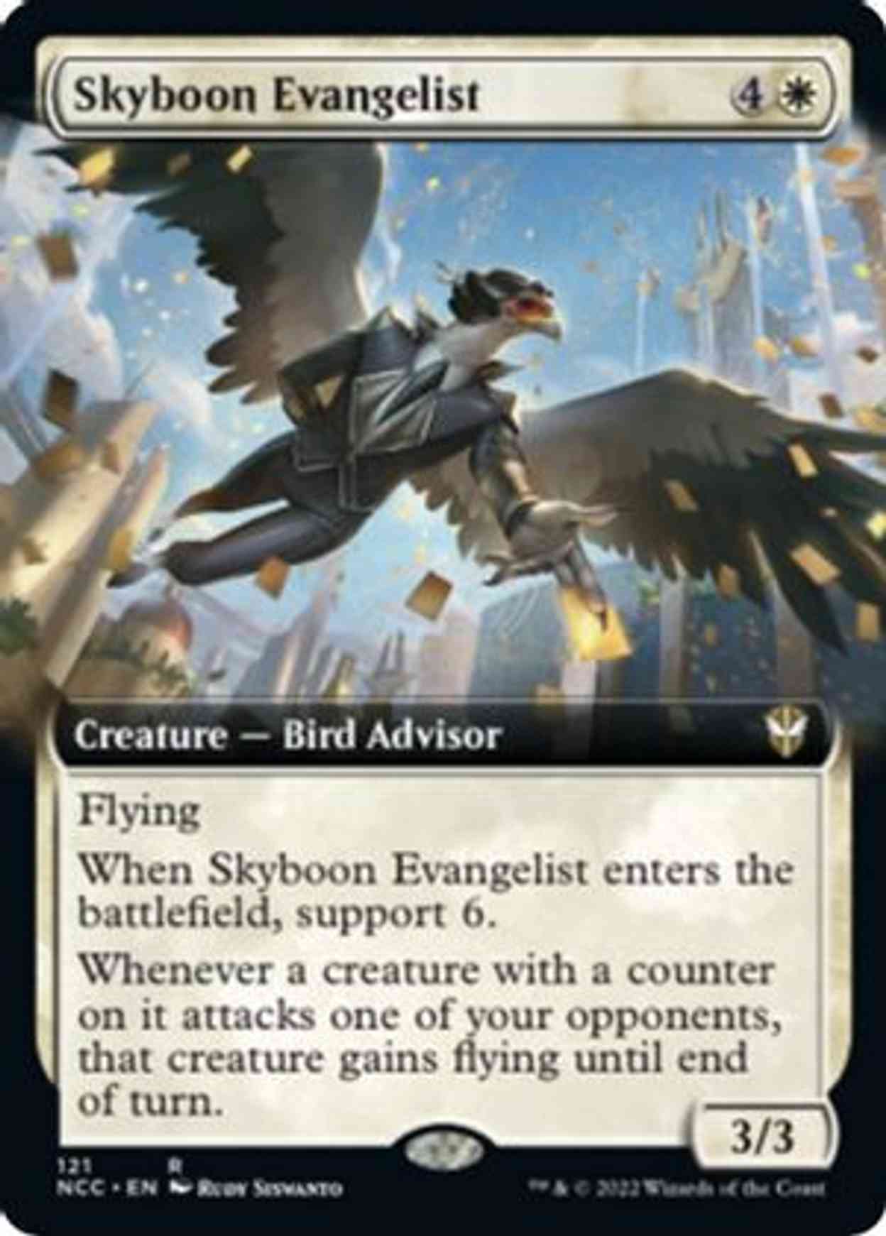 Skyboon Evangelist (Extended Art) magic card front