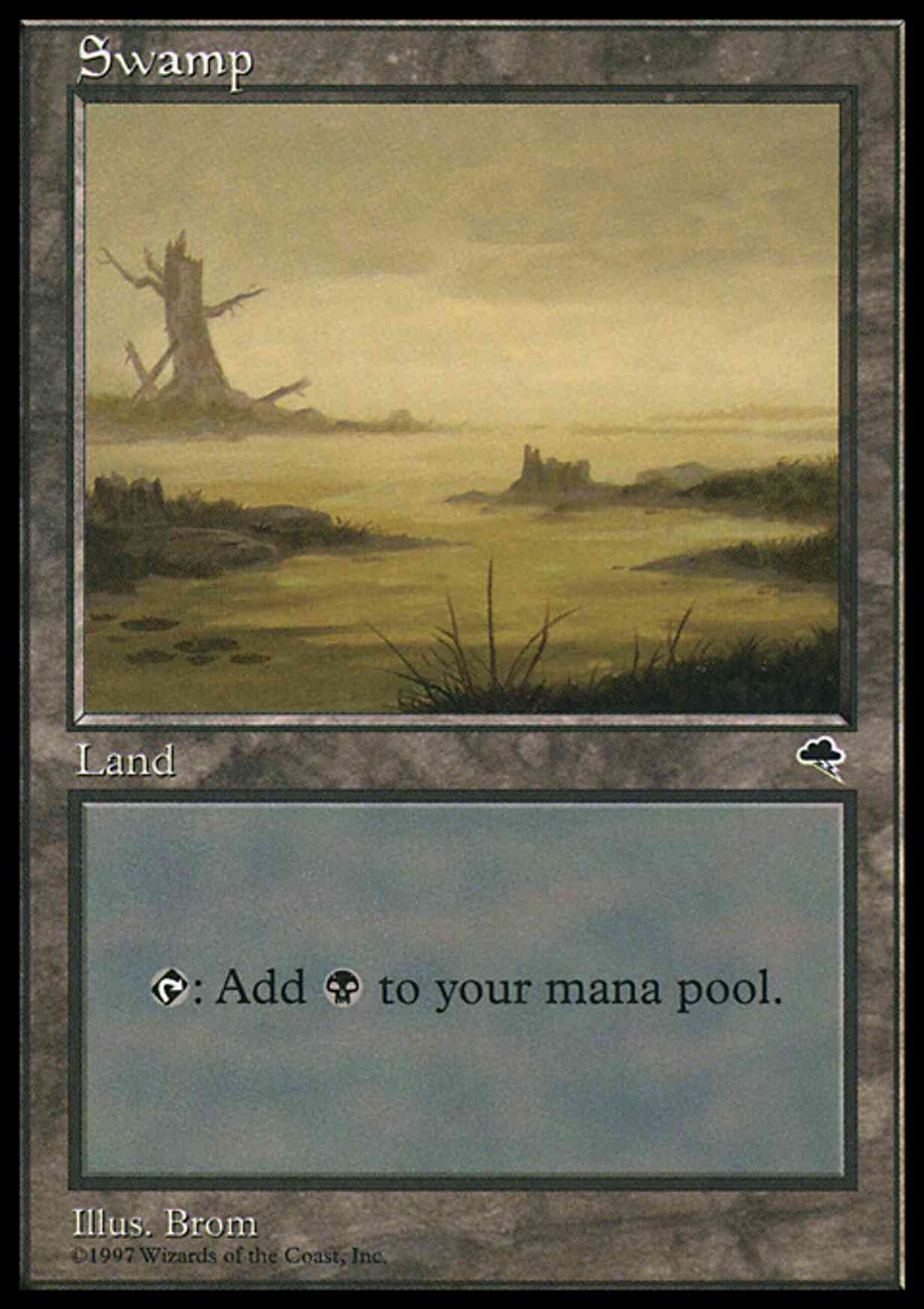 Swamp (River) magic card front