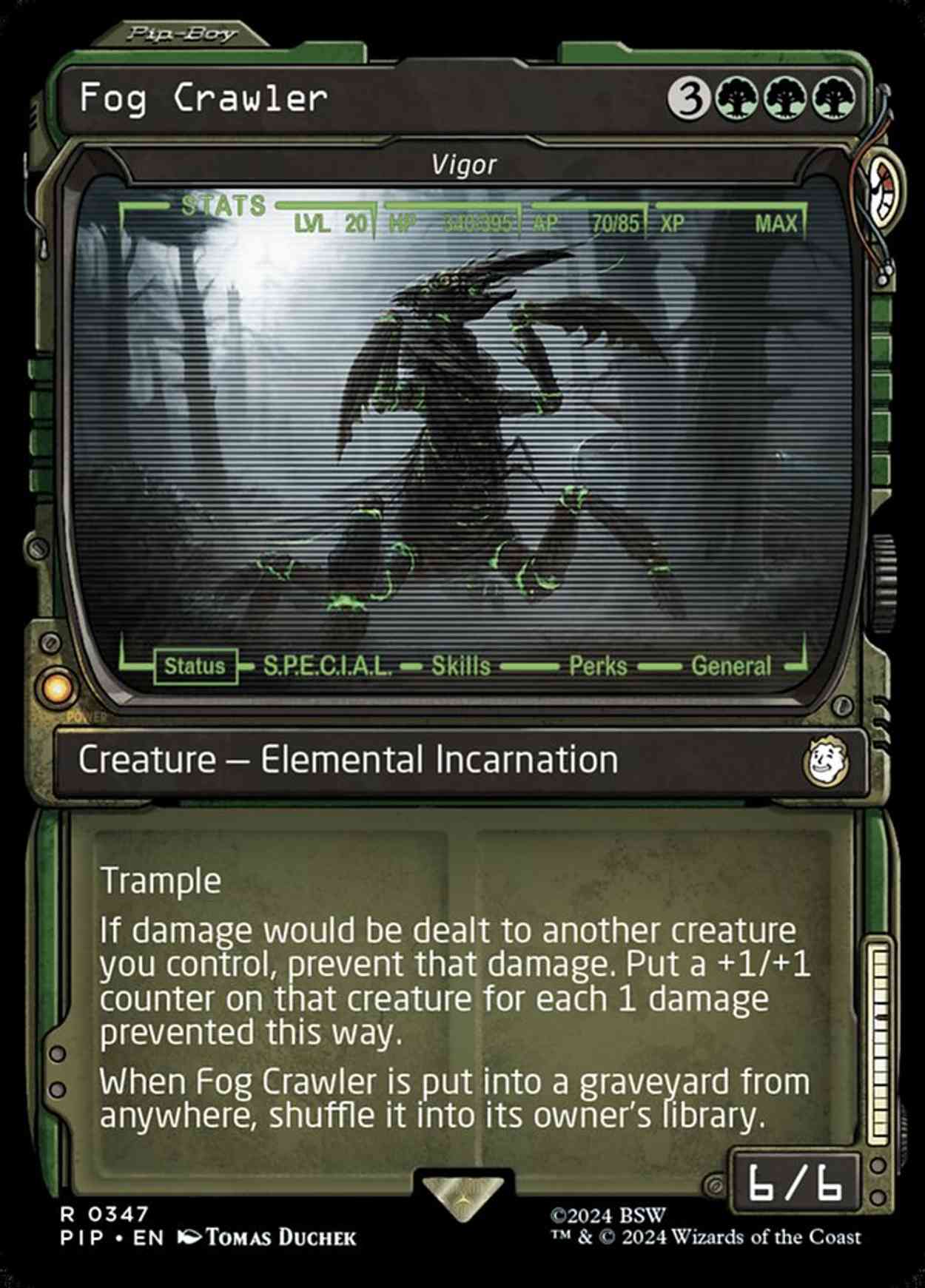 Fog Crawler - Vigor (Showcase) magic card front