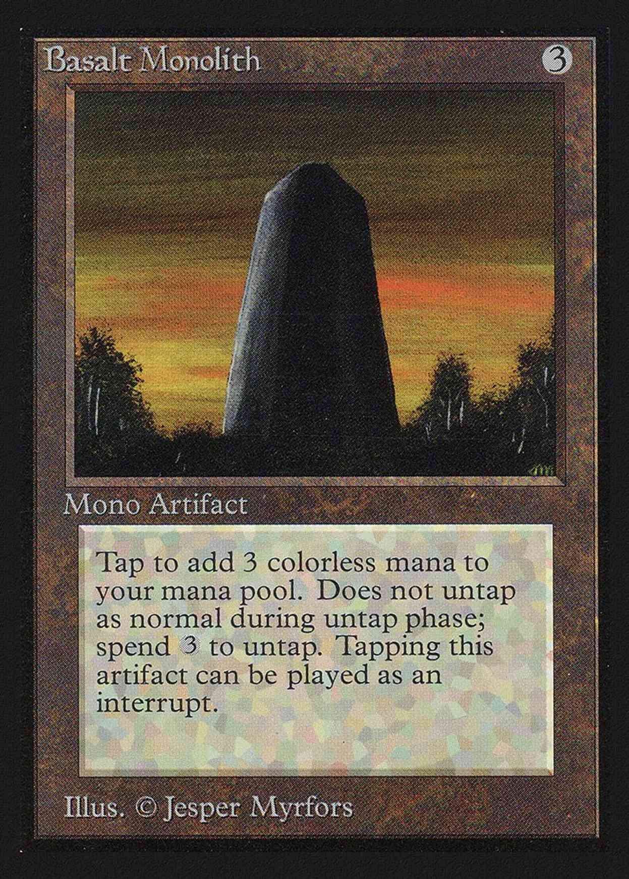 Basalt Monolith (IE) magic card front