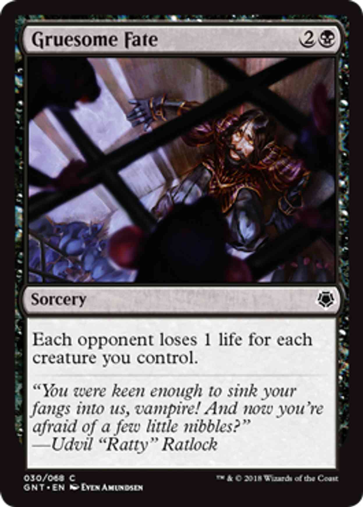 Gruesome Fate magic card front