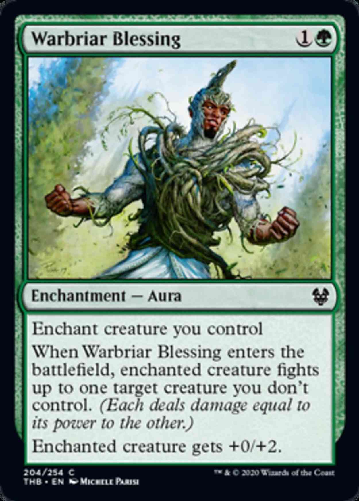Warbriar Blessing magic card front