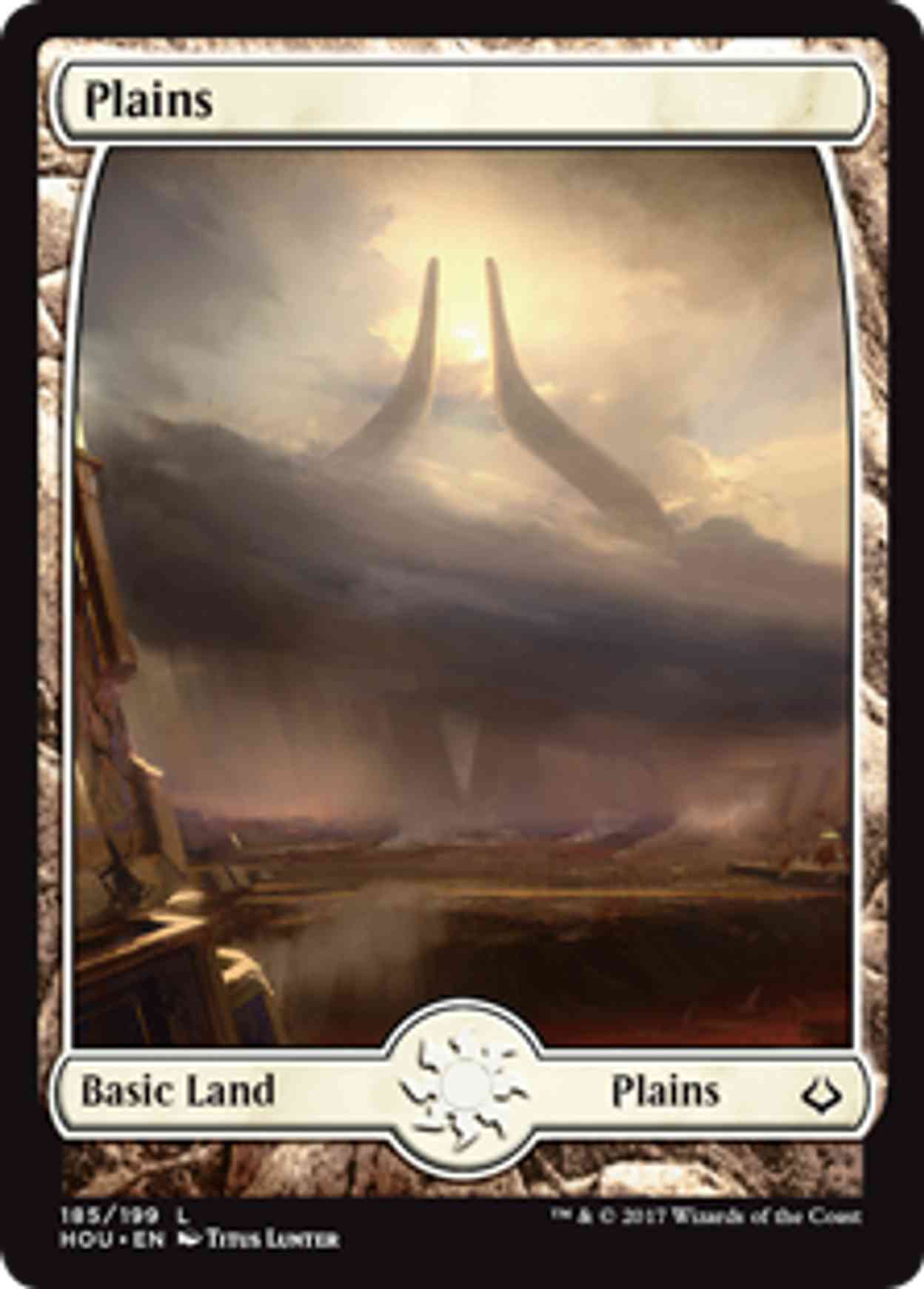 Plains (185) - Full Art magic card front