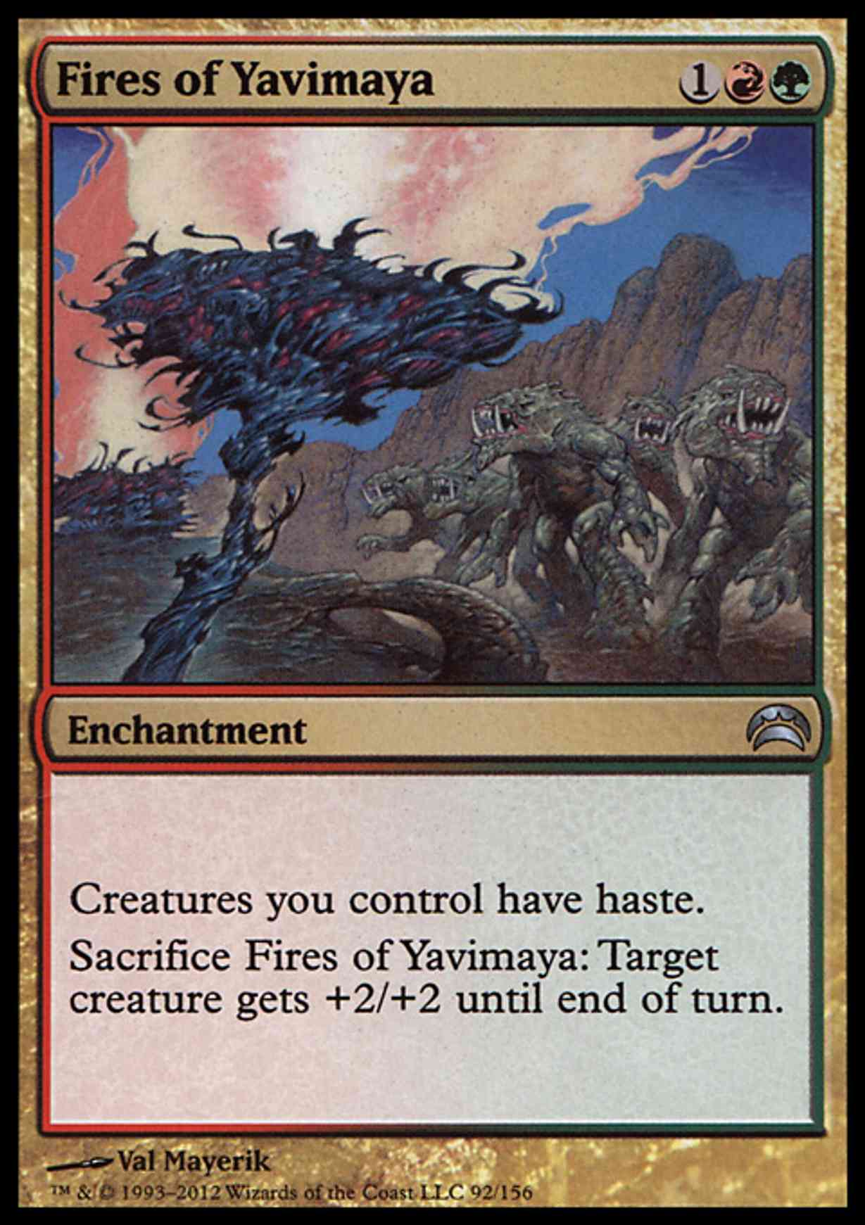 Fires of Yavimaya magic card front