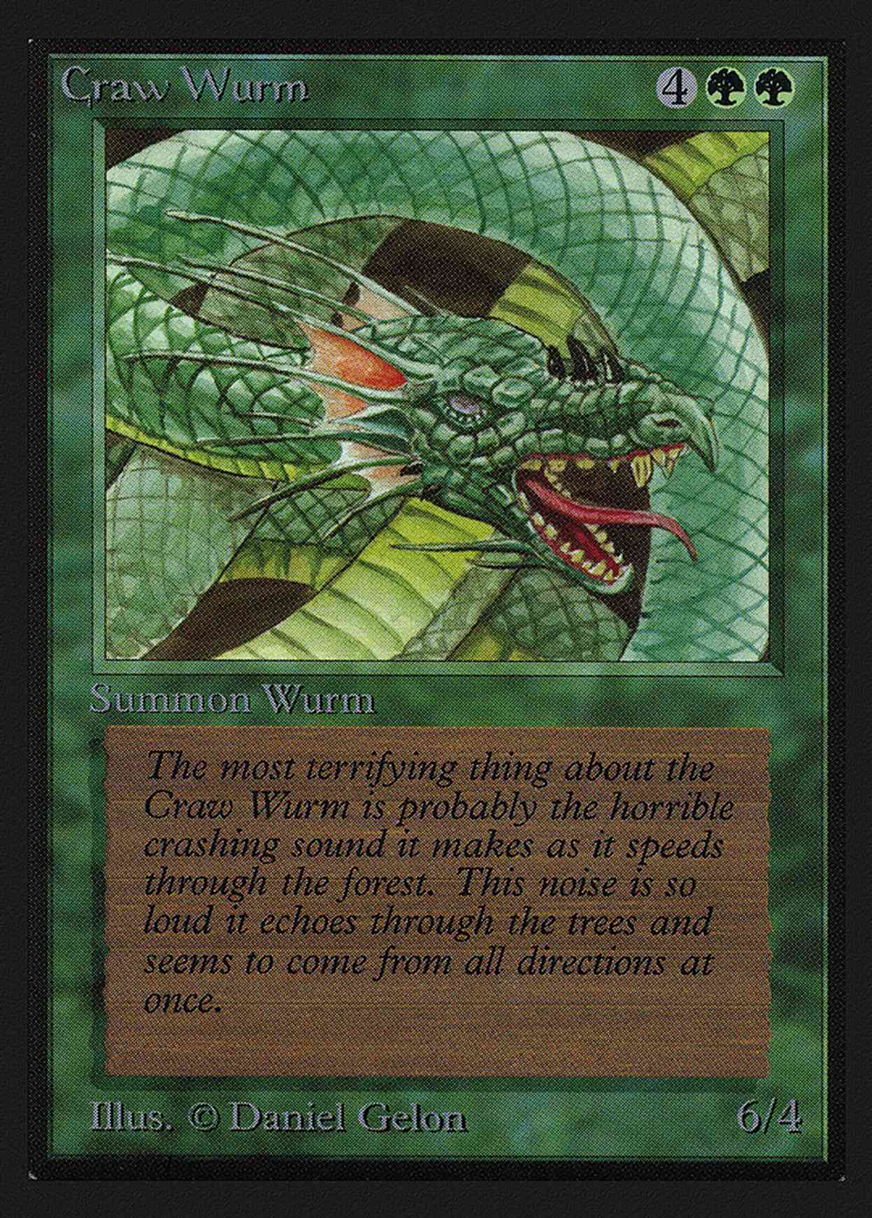 Craw Wurm (CE) magic card front
