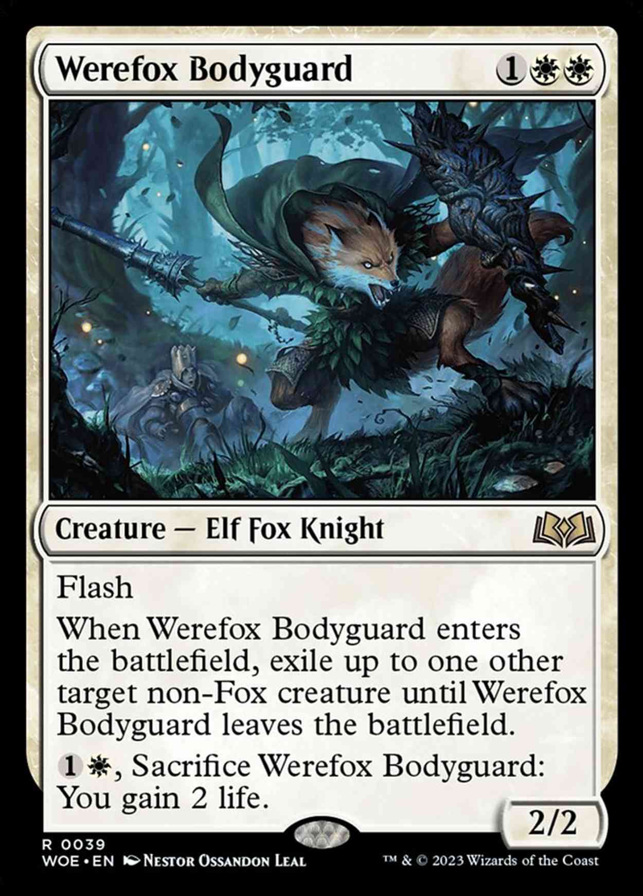 Werefox Bodyguard magic card front