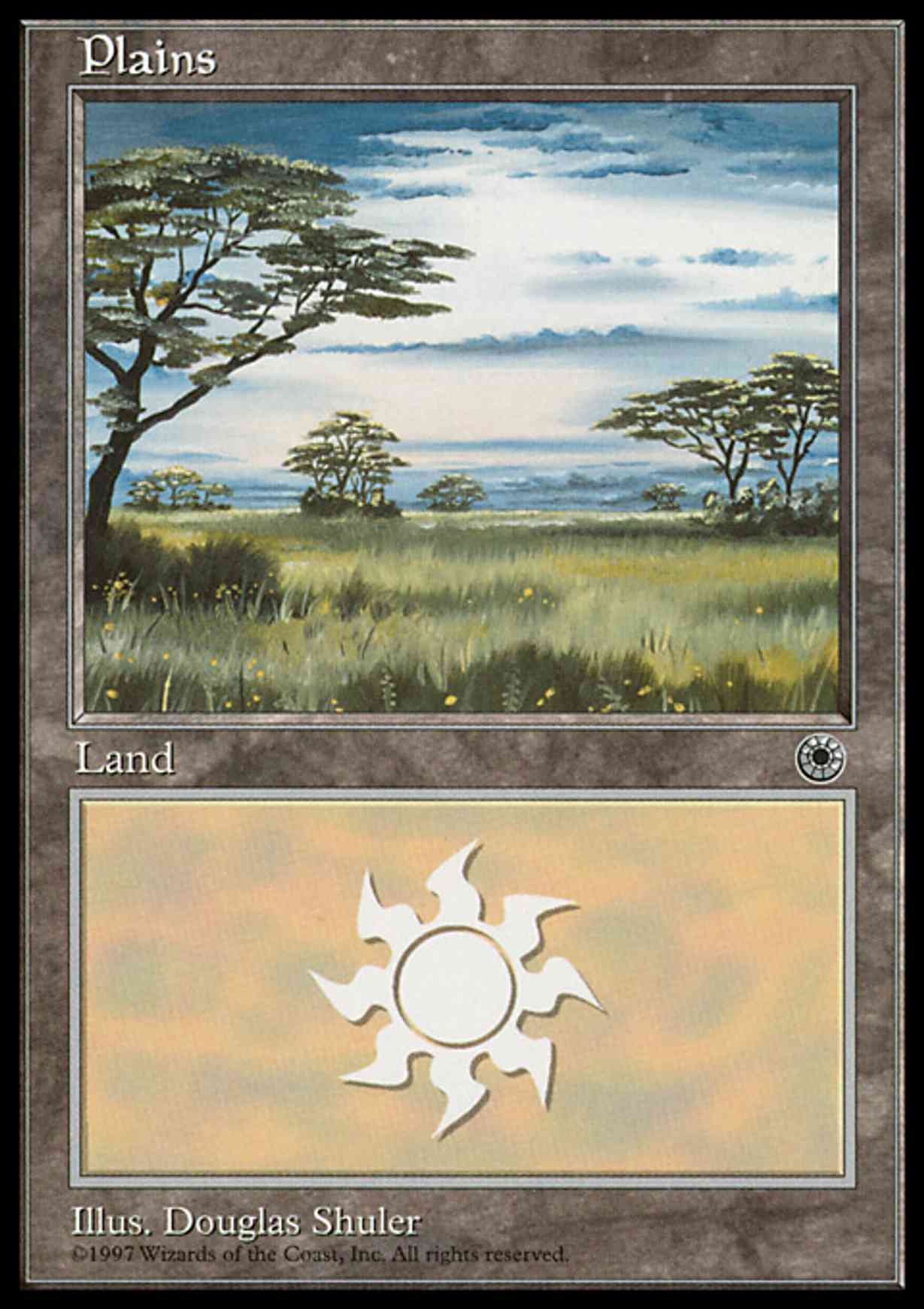 Plains (White Sky) magic card front