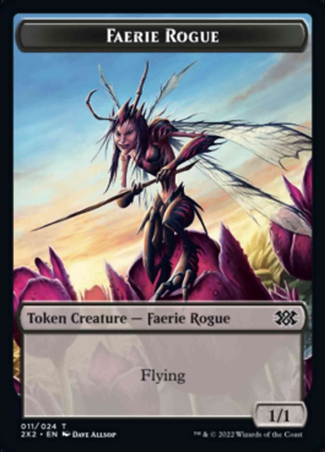 Faerie Rogue // Spirit (008) Double-sided Token magic card front