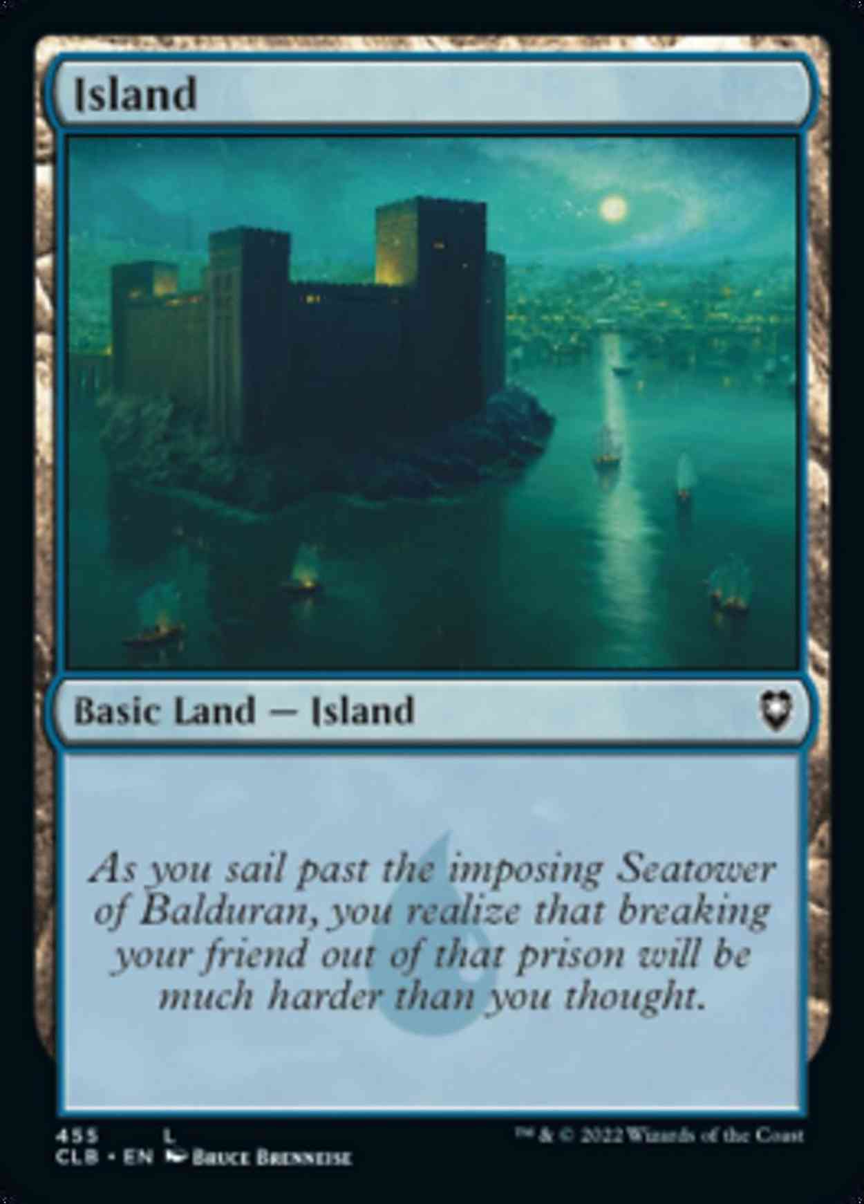 Island (455) magic card front