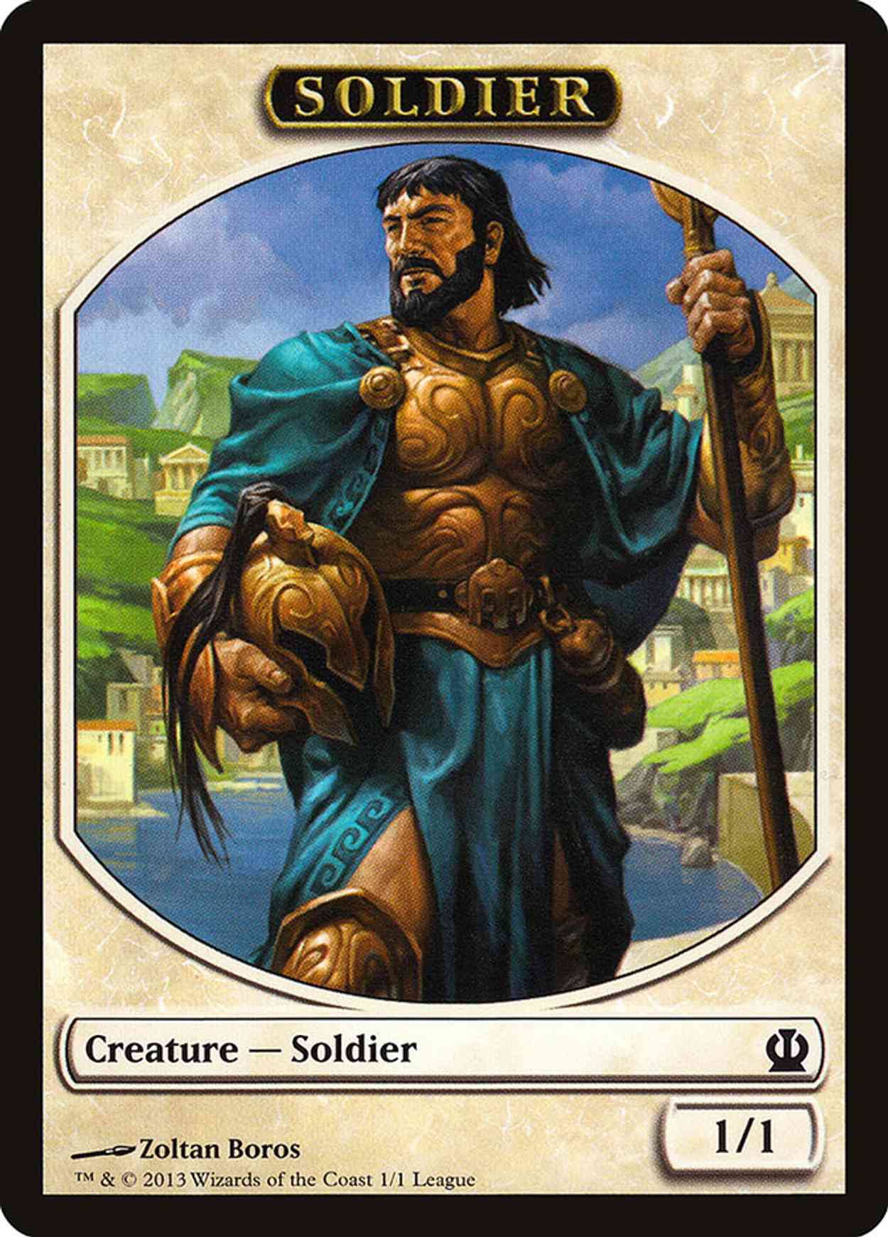 Soldier Token (Theros) magic card front
