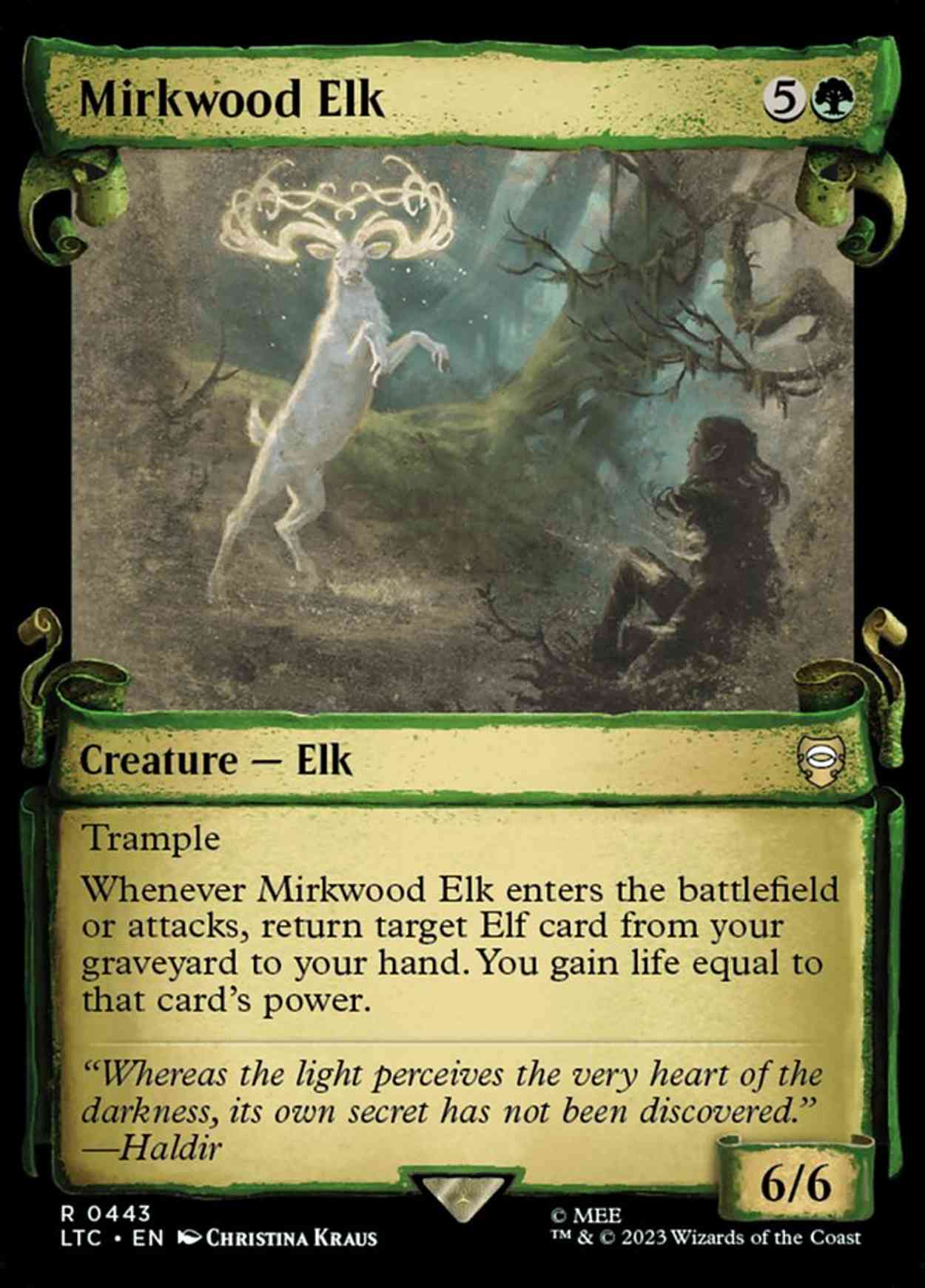 Mirkwood Elk (Showcase Scrolls) magic card front